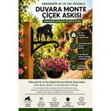 Saklı Home Dekoratif At ve Tay Figürlü Metal Duvara Monte Çiçek Askısı | Bahçe, Balkon ve Veranda Saksı Askılığı | Elektrostatik Boyalı Dayanıklı Saksı Tutacağı