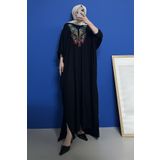 SaklıButik Sima Renkli Boyun Nakışlı Elbise SK-8404
