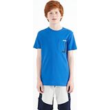 Saks Cep Detaylı O Yaka Standart Kalıp Erkek Çocuk T-Shirt - 11120