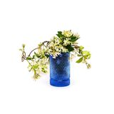 Saks Mavisi Diamond Cam Vazo/Mumluk (17 cm)