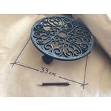 Saksı Altlığı Metal Döküm Tekerlekli Saksı Altı