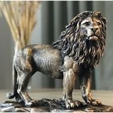 saksı deposu Aslan Heykeli (Büyük) Altın Eskitme