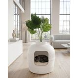Saksı Görünümlü Dekoratif Gizli Kedi Tuvaleti Veya Modern Kedi Evi