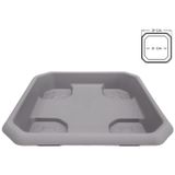 Saksı Tabağı Hisar Kare Tabak Mocha Altlığı Plastik Altlık (Kahve, 31cm)