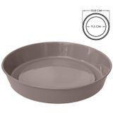 Saksı Tabağı Klasik Tabak Parlak Plastik Altlık (Kahve, 9.5cm)