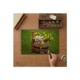Saksıda Sevimli Gine Domuzları Tasarımı 240 Parça Ahşap Puzzle Ahşap Kutuda MPY40437