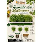 Saksıdan Sofraya Aromatic Mediterranean Mikrofiliz Yetiştirme Kiti | Akdeniz Esintisi 3 Çeşit Tohum, Cocopeat, Sprey ve Üretim Tepsisi Dahil