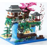 Sakura Ağaç Ev Yapı Blokları Seti 3320 Parça, Müzik ve Işıklarla Japon Kiraz Ağacı