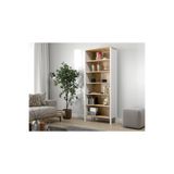 Sakura Ahşap Hunerika Caeli 6 raflı Kitaplık -Wood Beyaz/safir meşe-Minifiks Bağlantılı
