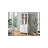 Sakura Ahşap Hunerika Darel Cam kapaklı vitrin/büfe/konsol-wood beyaz/safir meşe