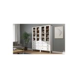 Sakura Ahşap Hunerika HELEN SET 15 vitrin takımı -Wood Beyaz-Minifiks Bağlantılı