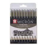 Sakura BP0XSDK10A Pigma Micron 10'lu N Teknik Çizim Kalemi Seti