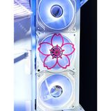 Sakura Çiçeği 120X120 mm Oyun Pc Aksesuarı, Masaüstü Bilgisayar Fan Kapağı - Pembe