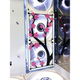 Sakura Çiçeği 120X240 mm Oyun Pc Aksesuarı, Masaüstü Bilgisayar Fan Kapağı - Pembe