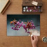 Sakura Kiraz Çiçekleri Japonya Tasarımı 240 Parça Ahşap Puzzle Ahşap Kutuda MP04218