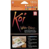 Sakura Koı Suluboya Seti 18'li (1 Adet Su Hazneli Fırça Hediyeli) - Renkli - Standart