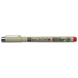 Sakura Pigma Micron Teknik Çizim Kalemi 08 Kırmızı 0.5 mm Özellikli Kalem