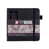 Sakura Sert Kapak Sketchbook Eskiz Çizim Defteri Siyah 12X12 Cm 140 Gr 80 Yaprak Ivory Kağıt