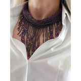 Şal Fular Model Bohem Otantik El Yapımı Kolye