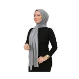 Şal Tesettür Başörtüsü Premium Kumaş Eşarp Uzun İslami Giyim Viskon Gri