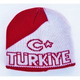 Salarticaret Kırmızı - Beyaz Türkiye Yazılı Bere