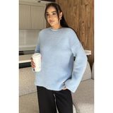 Salaş Sakallı Triko Kazak (S,m,l,xl Uyumludur) P-00018191 - Bebe Mavi - Standart