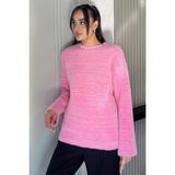 Salaş Sakallı Triko Kazak (S,m,l,xl Uyumludur) P-00018191 - Pembe - Standart