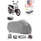 Salcano Altay 100 Branda Gri Arka Çanta Uyumlu(Topcase) Motosiket Brandası Motor Örtüsü Çadır Su Geçirmez Motosiklet Kılıfı Motor Brandası,lastikli,taşıma Torbalı