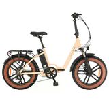 Salcano Antılope 20" Jant Fat Bike 7 Vites Hidrolik Fren Elektrikli Katlanır Bisiklet Buz Mavisi