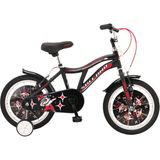 Salcano Badboy 16 Jant Erkek Çocuk Bisikleti (105 ile 120 cm Arası Boy) - Siyah - Kırmızı - Beyaz