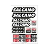 Salcano Bisiklet Kadro Sticker Seti 02