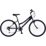 Salcano Excel 24 Lady Kadın Dağ Bisikleti 21 Vites 24 inç Siyah-Pembe Renk - Siyah - Pembe - Gri