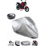 Salcano Sb 150 Arka Çanta Uyumlu Motosiklet Brandası Lüx Premium Kalite - Gri