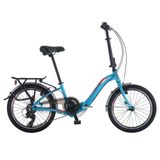 Salcano SLCN F200 20'' 7 Vites Siyah Turkuaz Katlanır Bisiklet