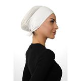 Şalcenneti.com Nefes Alan Fileli Klimalı Bone – Önü Dikişsiz, Günlük ve Spor Kullanım İçin Beyaz Renk