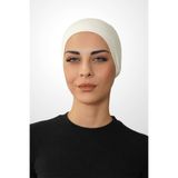 Şalcenneti.com Nefes Alan Fileli Klimalı Bone – Önü Dikişsiz, Günlük ve Spor Kullanım İçin Krem Rengi