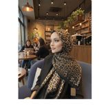 ŞALCIEŞARP Vual İpek Şal, İpek Vual İthal Hijab, 75x200 cm, Siyah Gold, Kadın