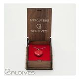 Saldives Mercan Doğaltaş Kolye