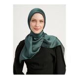 Şaless Tesettür Kadın Janjan-janjanlı Krinkıl Abiye Eşarp-çağla- 100x100cm