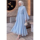 Salih Çelebi Reglan Kol Elbise Y0159 - BEBE MAVİSİ