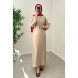Salih Çelebi Sultan Basic Elbise 0001 - TAŞ RENGİ