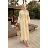 Salih Çelebi Sultan Basic Elbise 0001 - TEREYAĞ SARISI