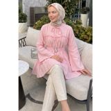 Salih Çelebi Toka Kemerli Tunik Y0135 - PEMBE
