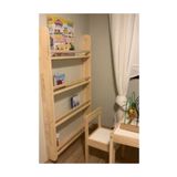 Saliha Ahşap Montessori Kitaplık Çocuk Odası Eğitici Kitaplık