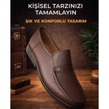Salık Rok Hakiki Deri Günlük Ayakkabi - 01-Kahverengi