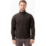 Salina Mont Erkek Su Itici Rüzgar Geçirmez Softshell Kışlık Outdoor Mont - Siyah