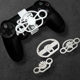 Salıncak 3lü Ps4 Mini Direksiyon BEYAZ Set Tek Kasa+3Direksiyon(Metal Rulmanlı Tam Ölçü)