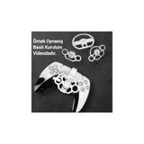 Salıncak 3lü Set Ps5 Mini Direksiyon BEYAZ Kasa+3Direksiyon (Metal Rulmanlı Tam Ölçü)