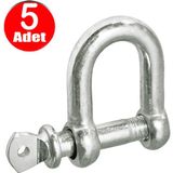 Salıncak 8mm Zincir Kilidi U Mapa Vidalı Bağlantı -5 Adet