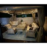 (Salıncak Hediyeli)Rattan Bahçe Takımı Oturma Grubu 3'lü - 7 Kişilik